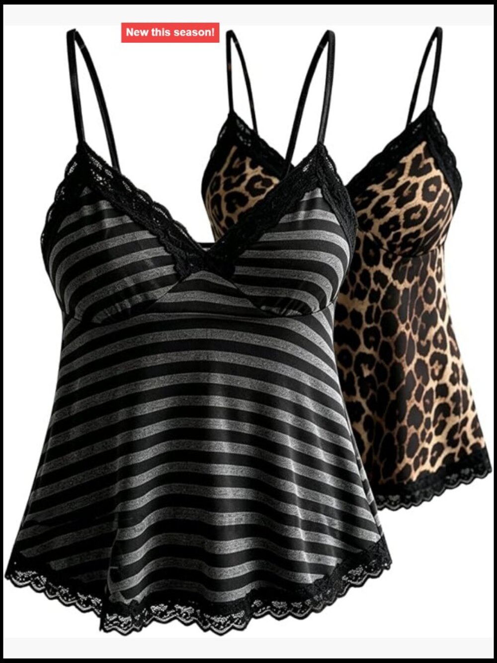 Women's Lace Cami Tank Sleeveless Spaghetti Strap Babydoll Y2K Grunge